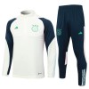 Sudadera De Entrenamiento Trajes AFC Ajax Quarter Zip 23-24 Blanca - Hombre